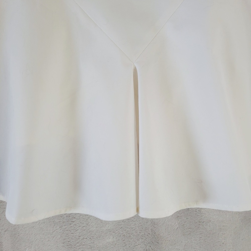 Derek Lam 10 Crosby White Cotton Mini Flare Hem Dress Sz 10 Sleeveless - Picture 4 of 12